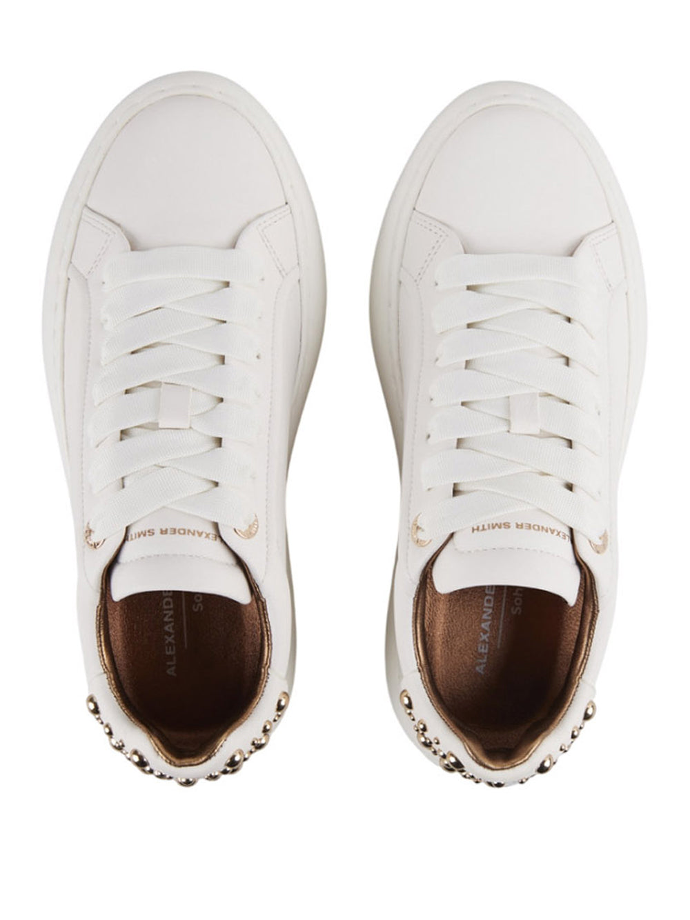 ALEXANDER SMITH Sneakers con borchie Donna - Bianco modello ASBDSOW3573