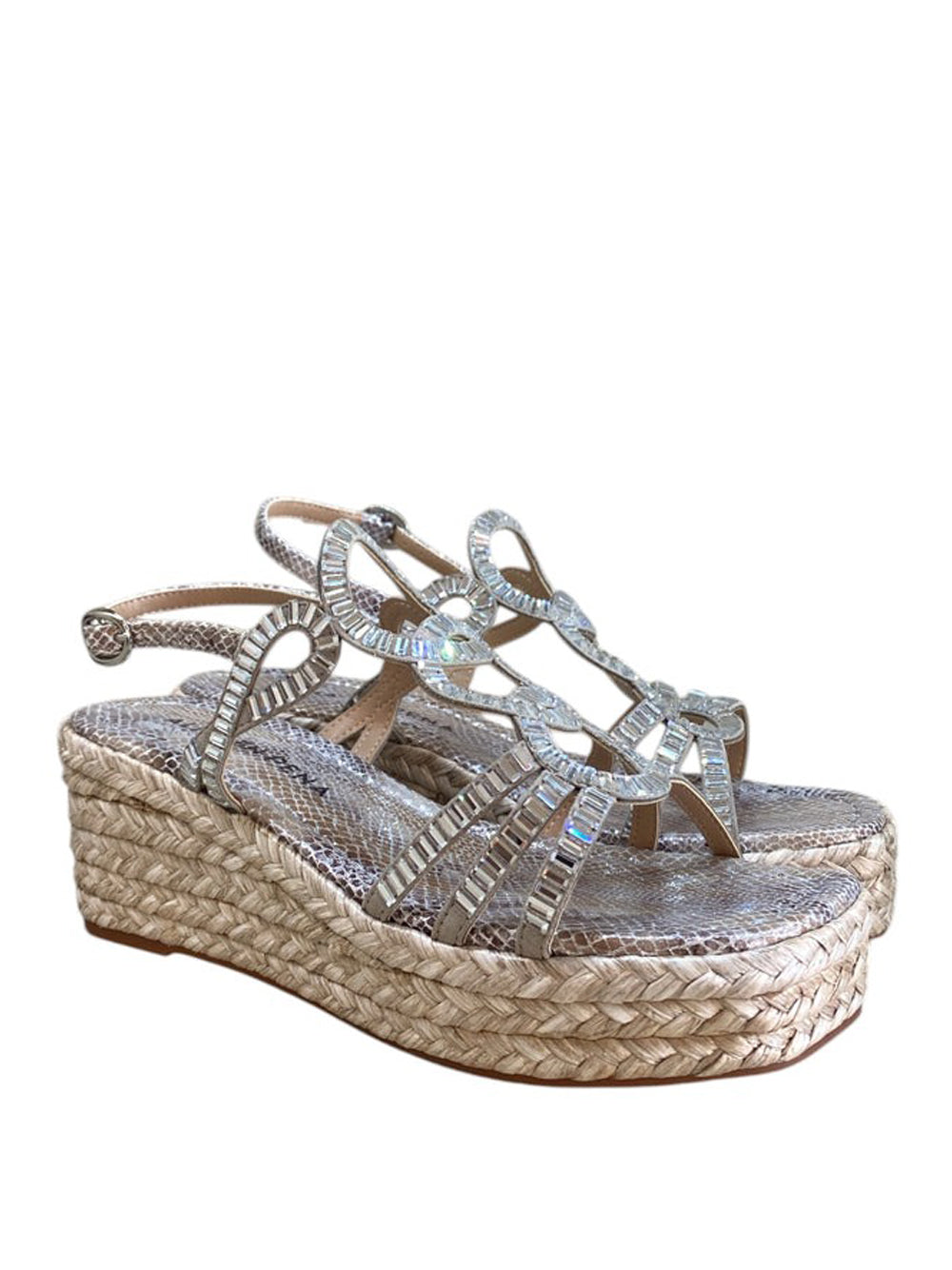 ALMA EN PENA Sandali con zeppa Donna - Beige modello V2650751