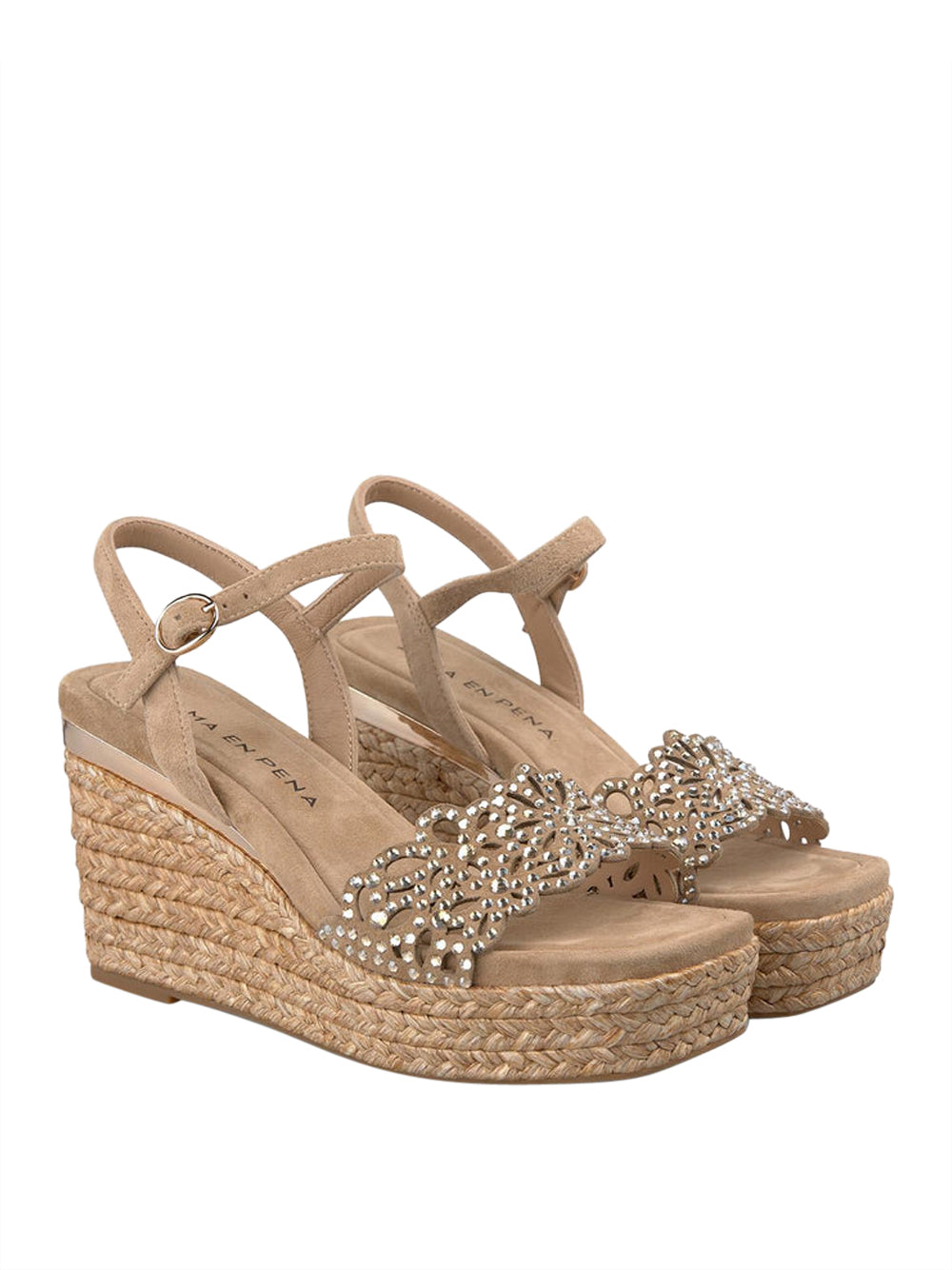ALMA EN PENA Sandali con zeppa Donna - Beige modello V265505