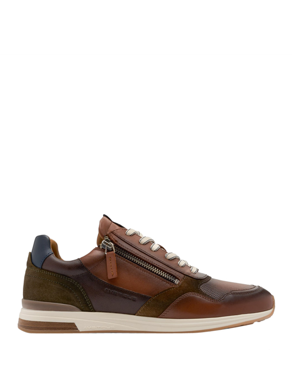 AMBITIOUS Sneakers con zip Uomo - Cuoio modello 14204