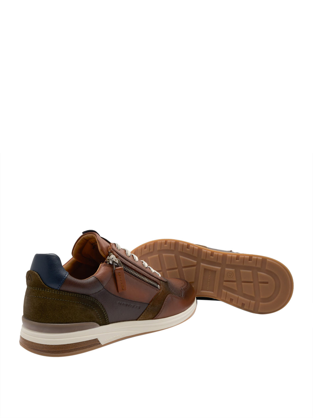 AMBITIOUS Sneakers con zip Uomo - Cuoio modello 14204
