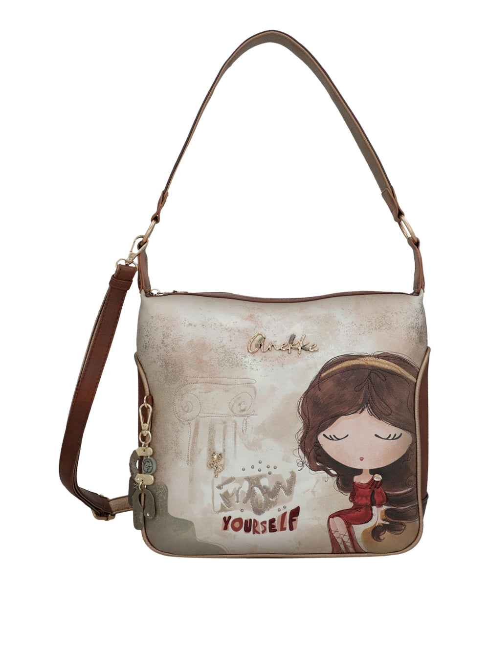 ANEKKE Borsa a Spalla Donna - Beige modello 42702