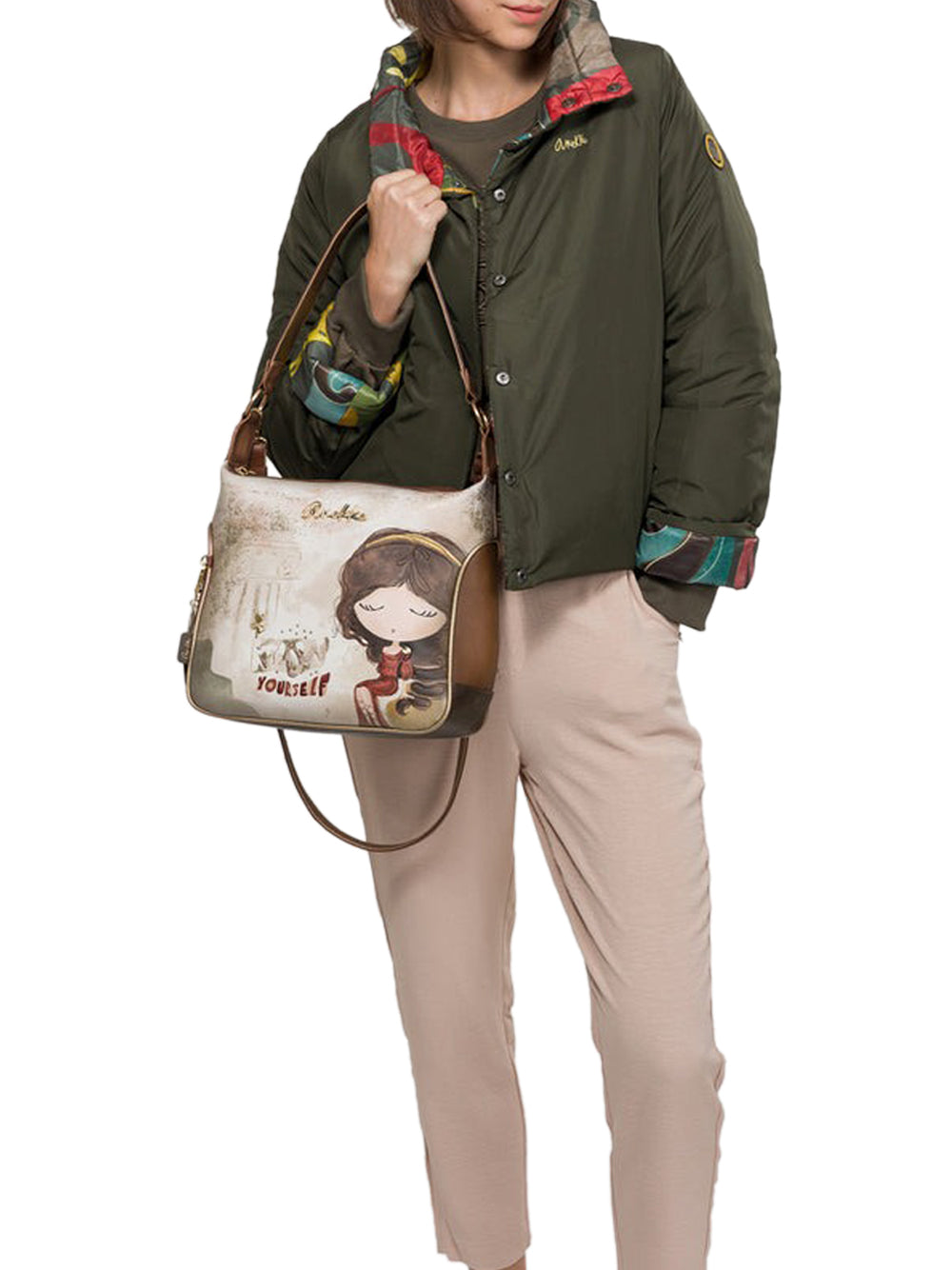 ANEKKE Borsa a Spalla Donna - Beige modello 42702