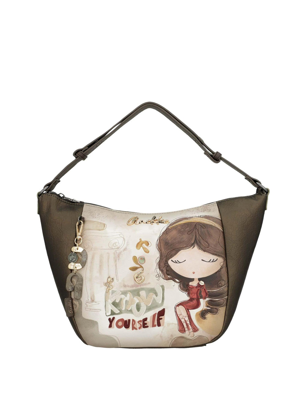 ANEKKE Borsa a Spalla Donna - Marrone modello 42702