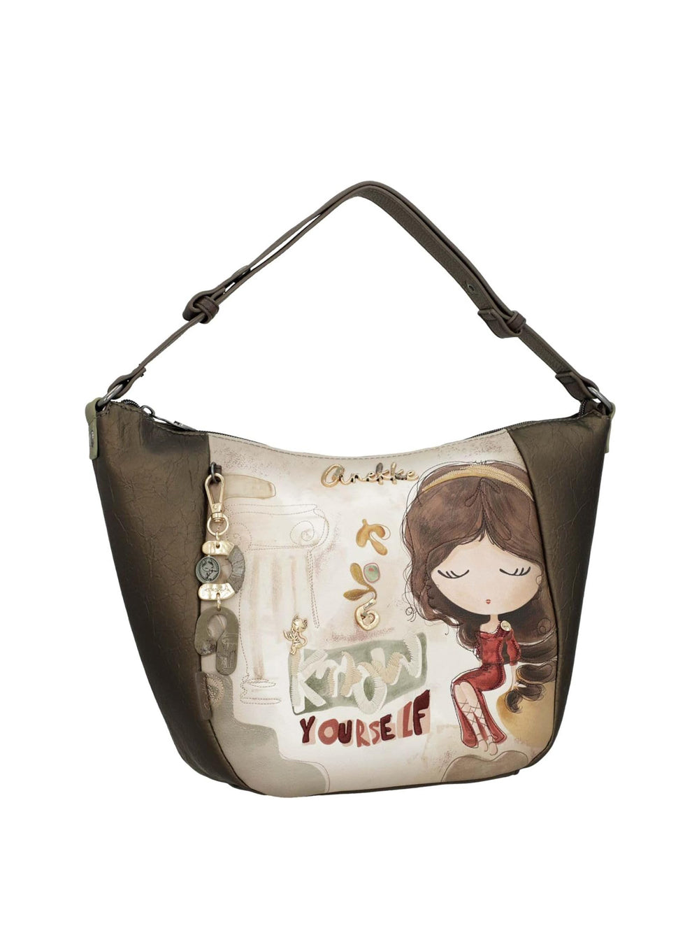 ANEKKE Borsa a Spalla Donna - Marrone modello 42702