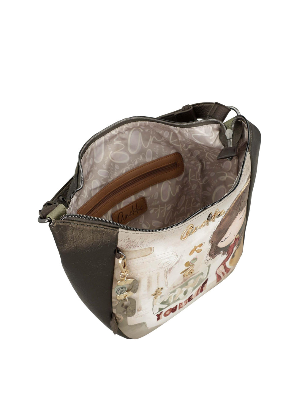 ANEKKE Borsa a Spalla Donna - Marrone modello 42702