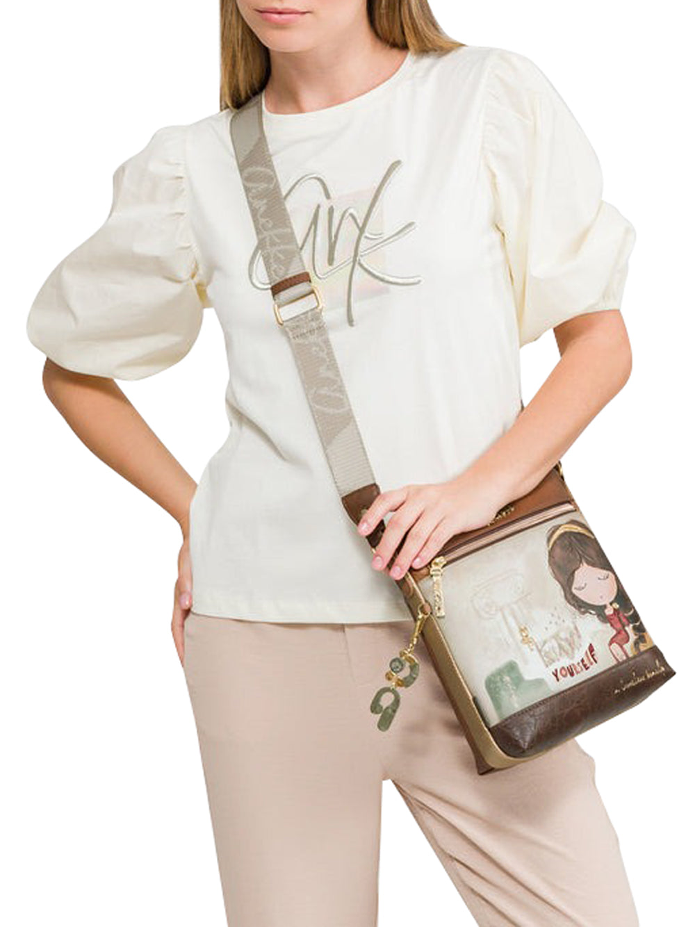 ANEKKE Borsa a Tracolla Donna - Beige modello 42703