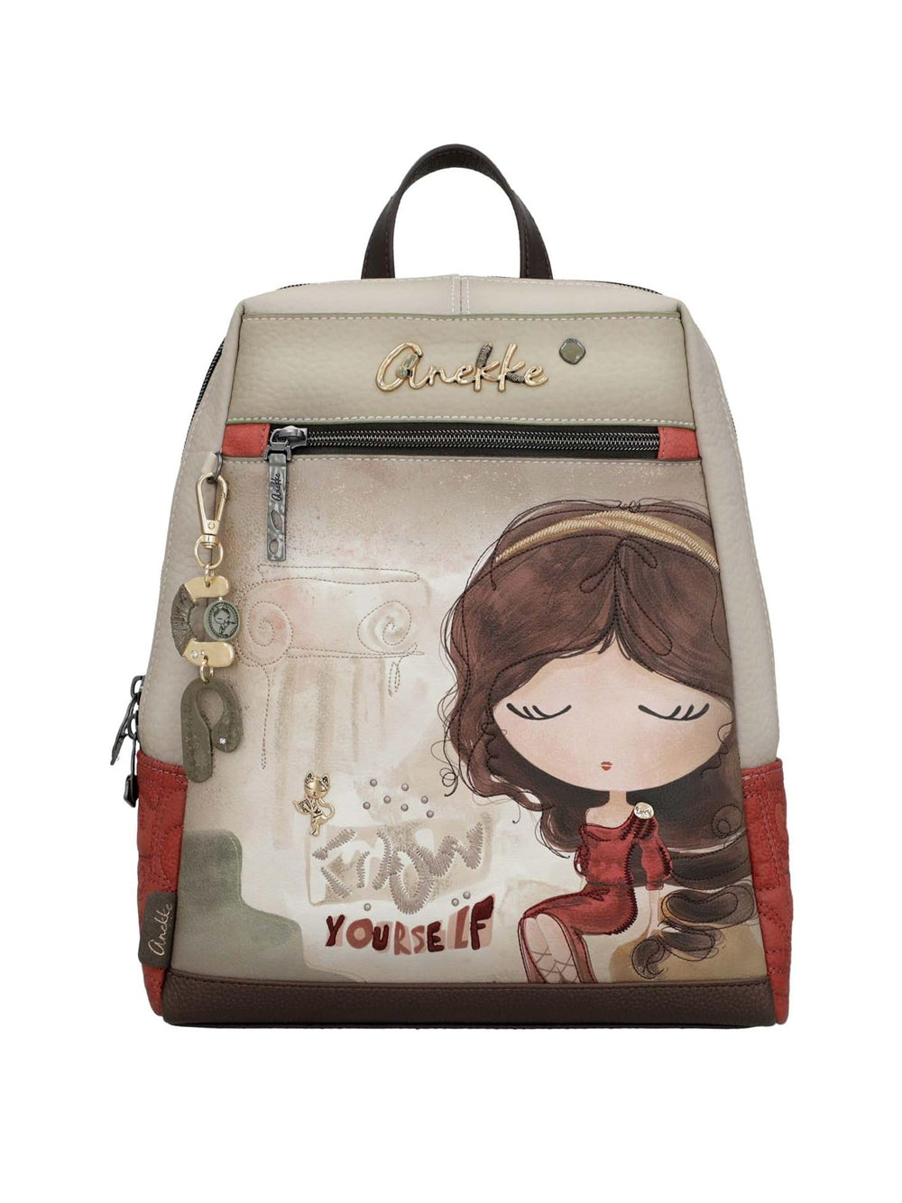 ANEKKE Borsa a Zainetto Donna - Beige modello 42705
