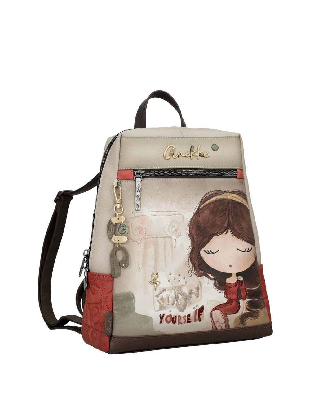 ANEKKE Borsa a Zainetto Donna - Beige modello 42705