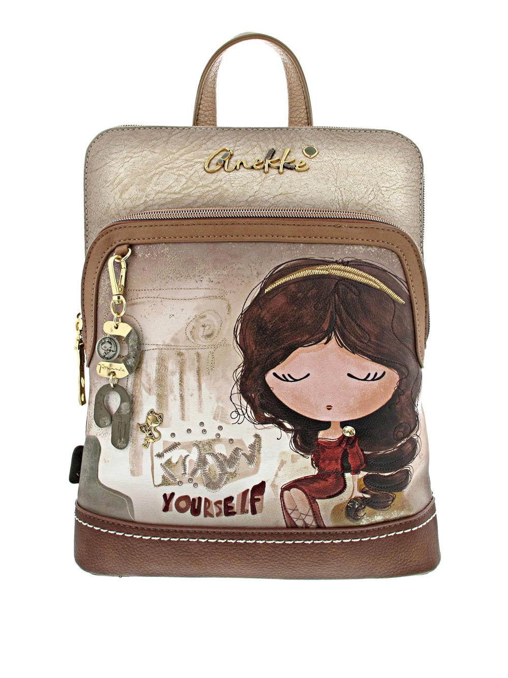 ANEKKE Borsa a Zainetto Donna - Beige modello 42705
