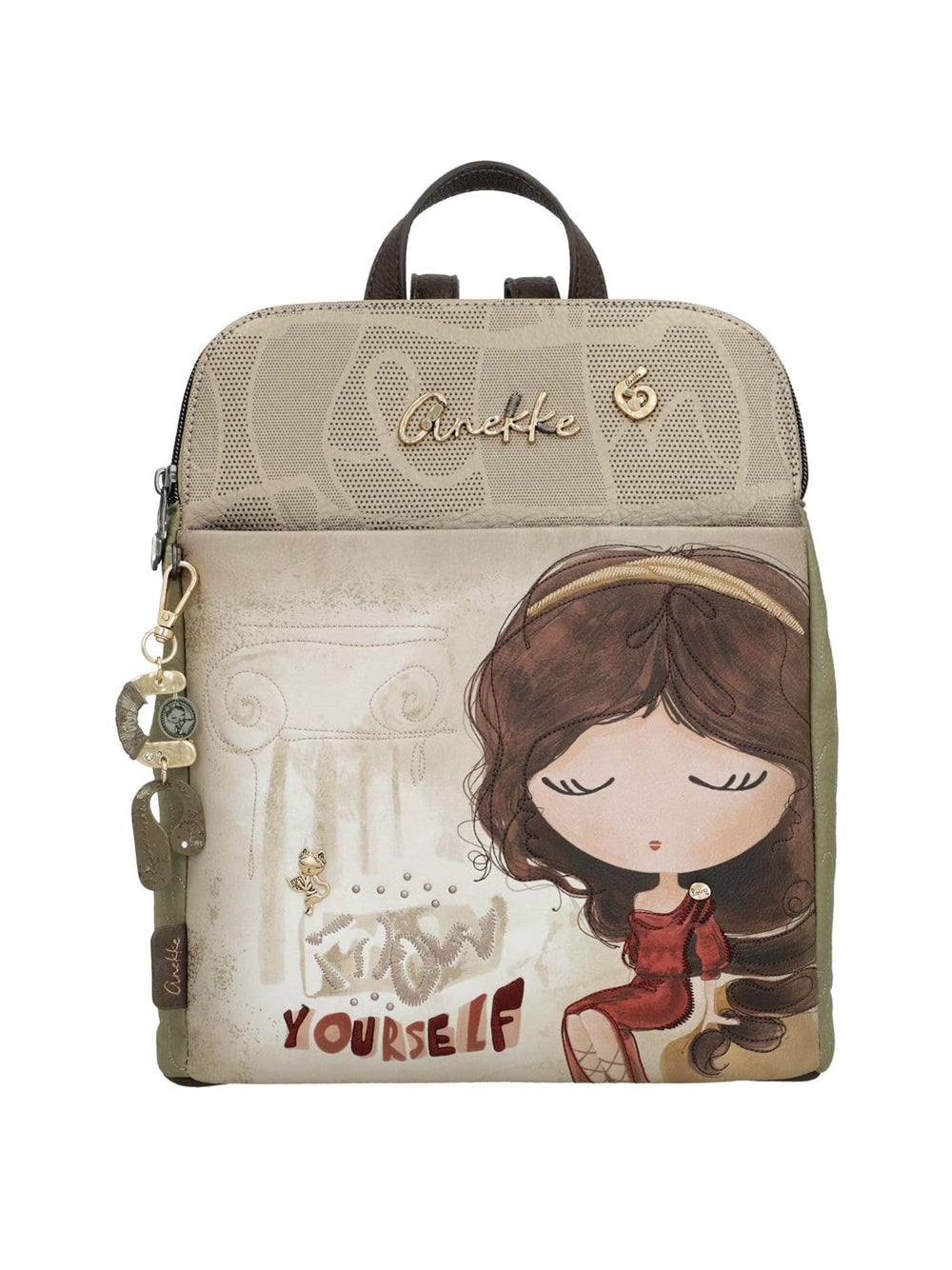 ANEKKE Borsa a Zainetto Donna - Beige modello 42705