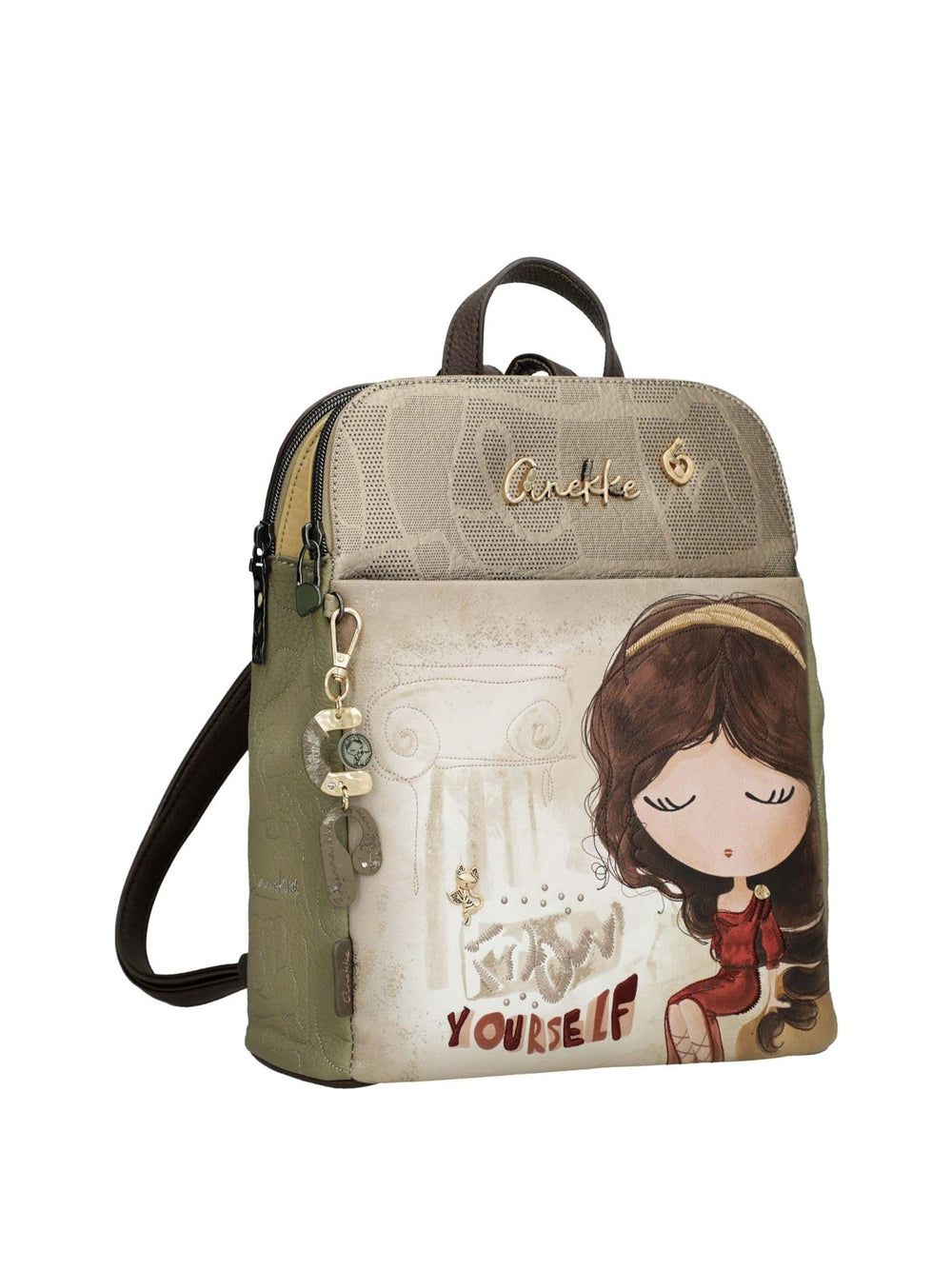 ANEKKE Borsa a Zainetto Donna - Beige modello 42705