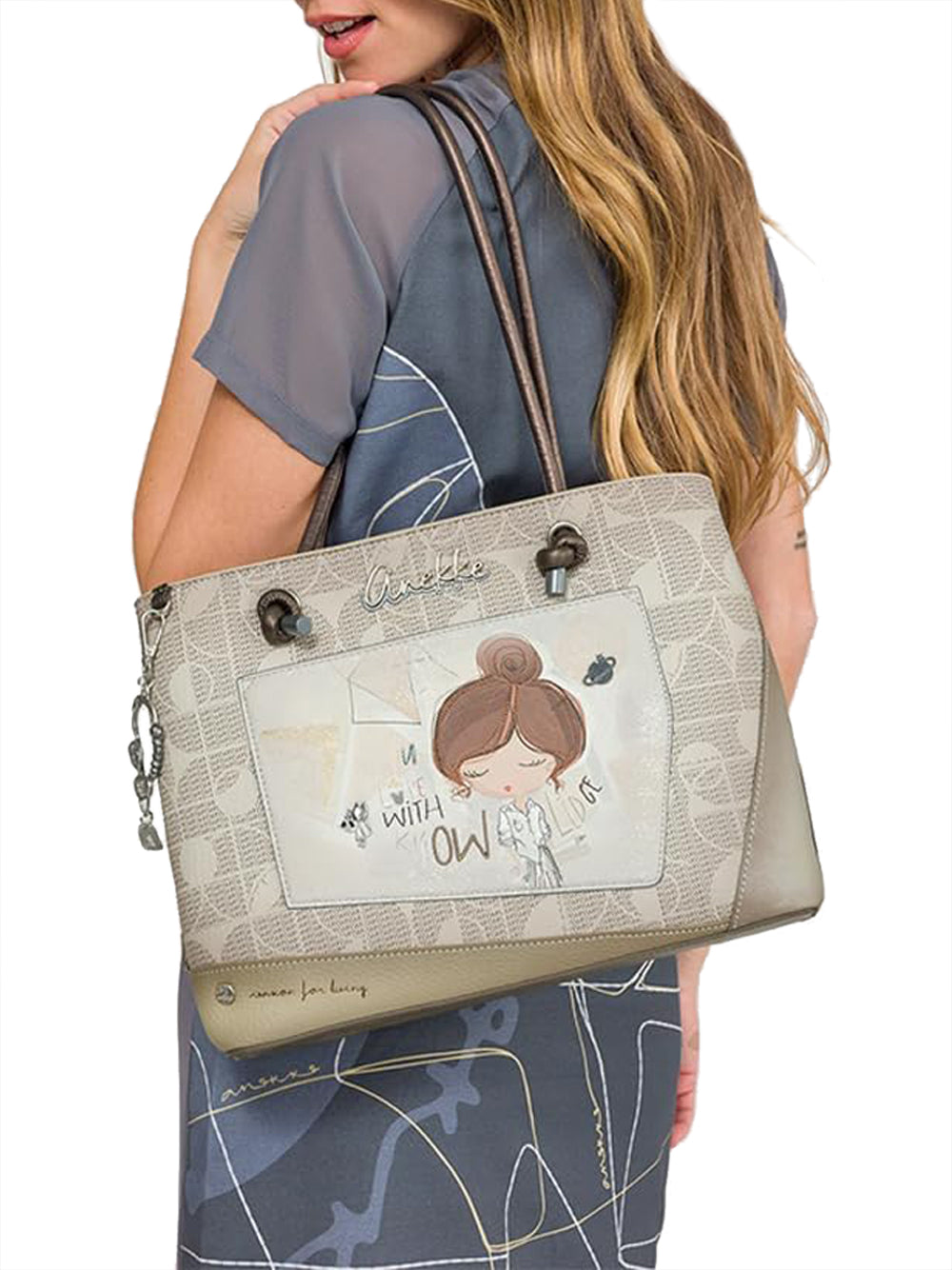 ANEKKE Borsa a Spalla Donna - Fantasia modello 42802