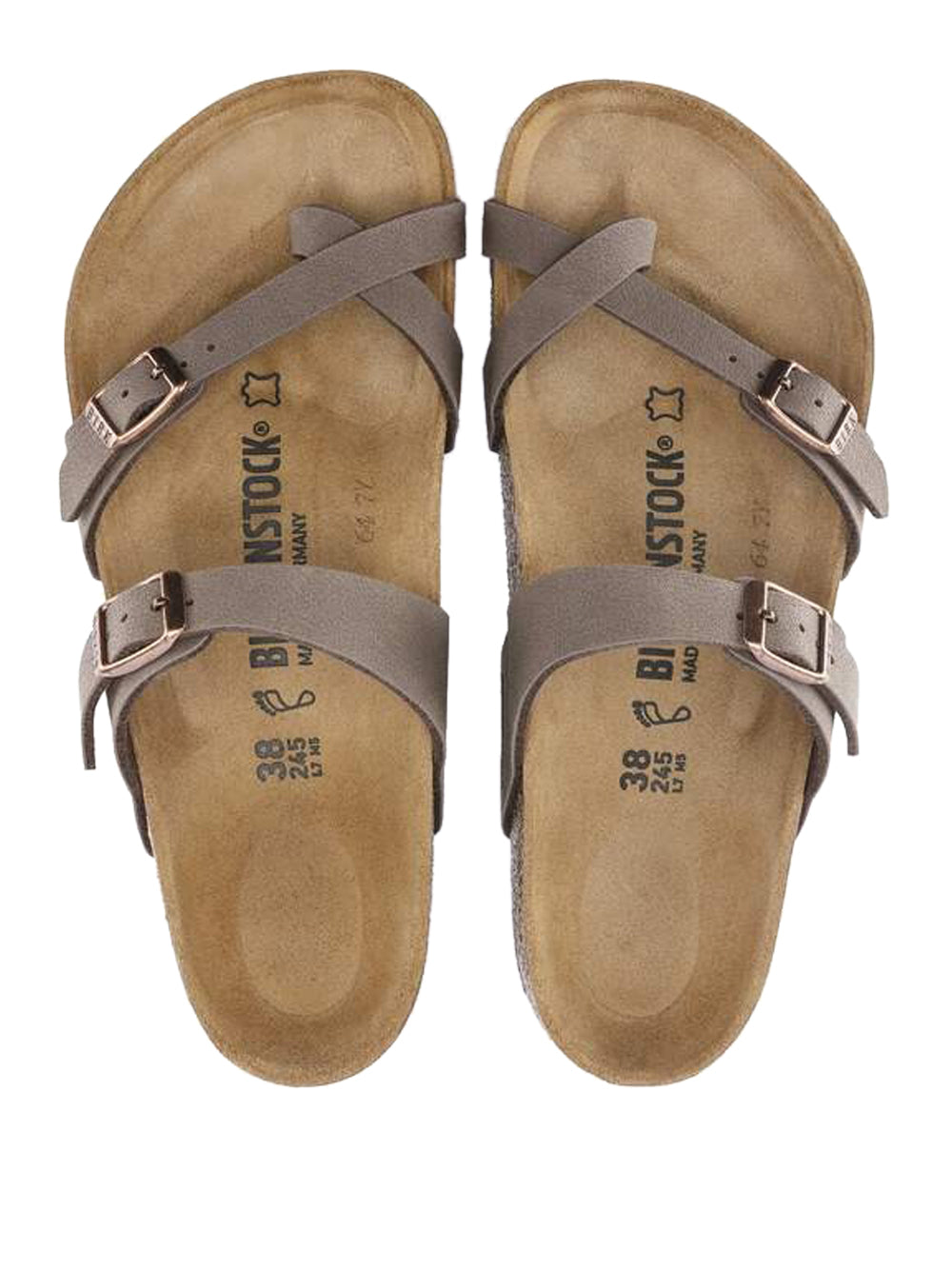 BIRKENSTOCK Sandali infradito Donna - Marrone modello 071061