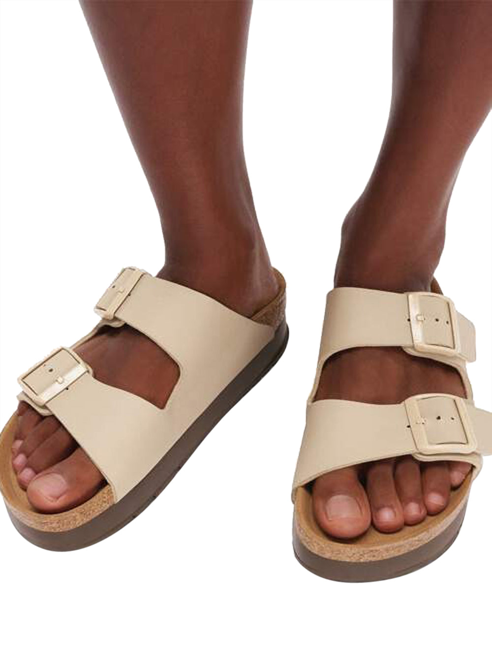 BIRKENSTOCK Sandali platform Donna - Beige modello 1031261