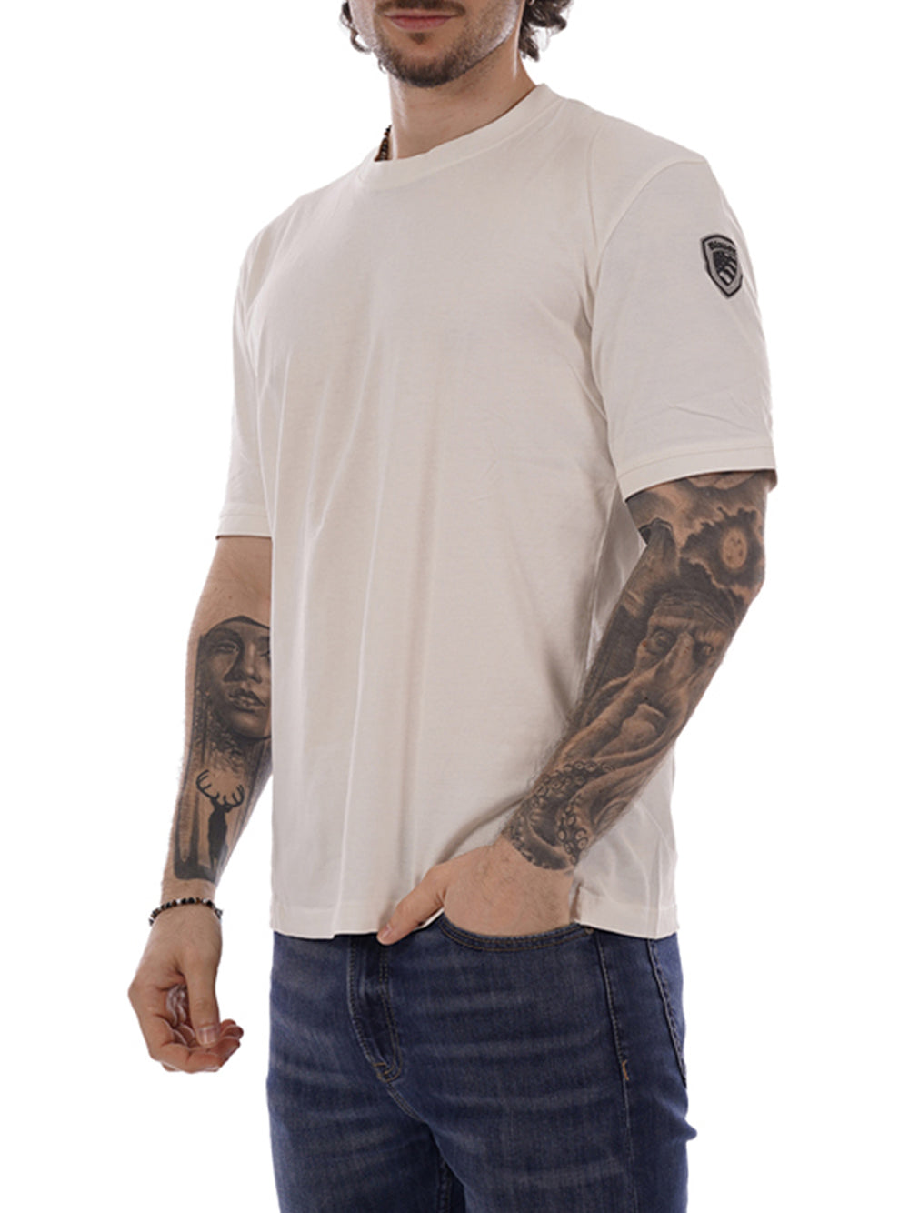 BLAUER T-shirt Uomo - Bianco modello 26SBLUH02068