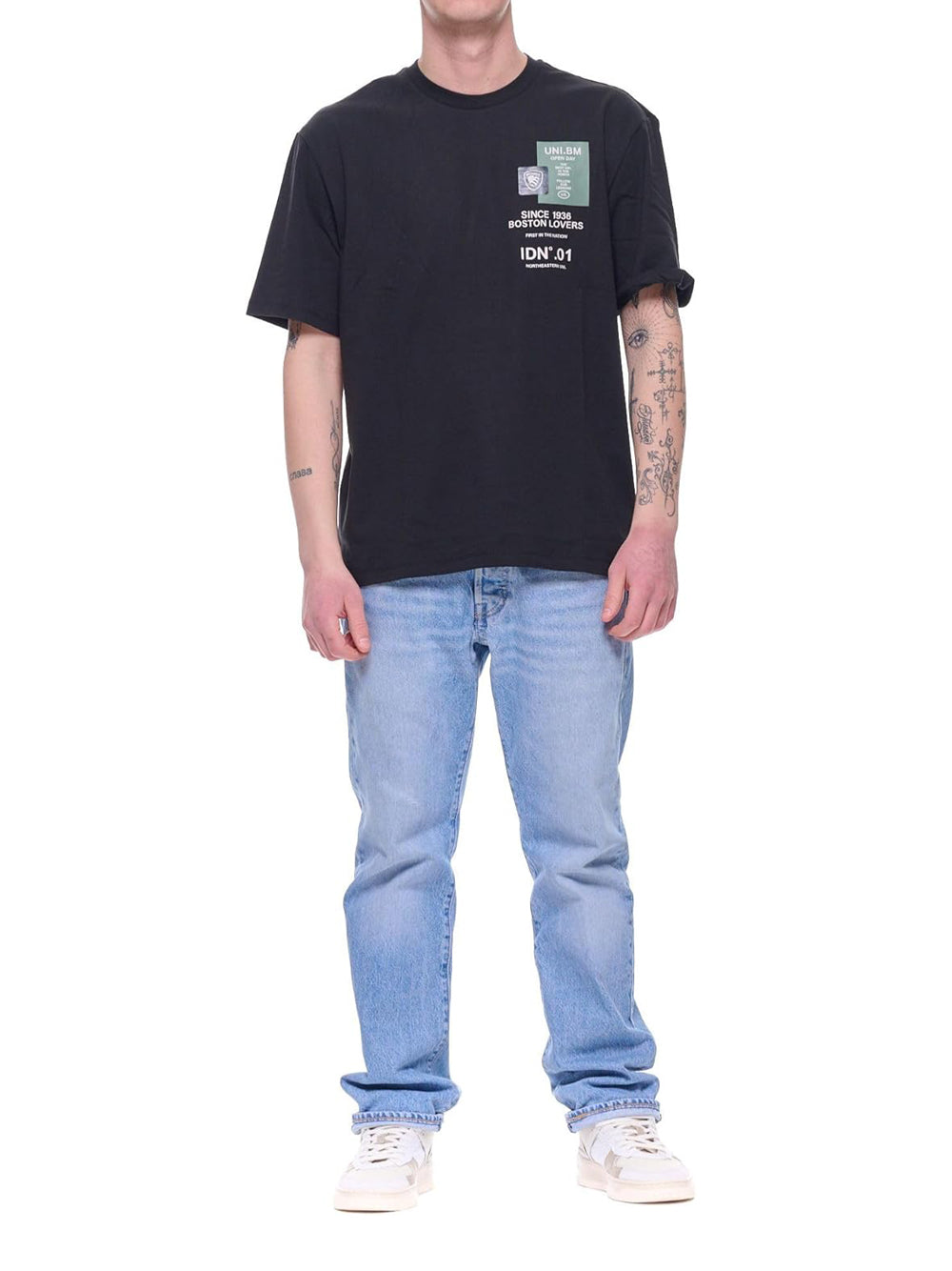 BLAUER T-shirt Uomo - Nero modello 26SBLUH02283