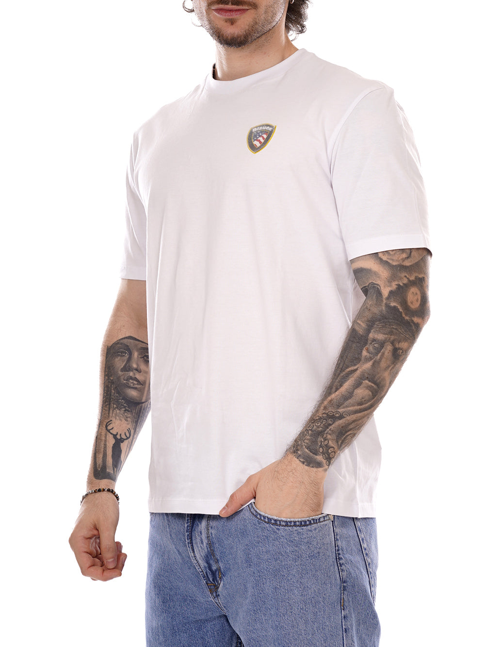BLAUER T-shirt Uomo - Bianco modello 26SBLUH02284