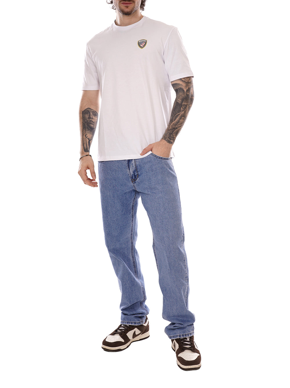 BLAUER T-shirt Uomo - Bianco modello 26SBLUH02284