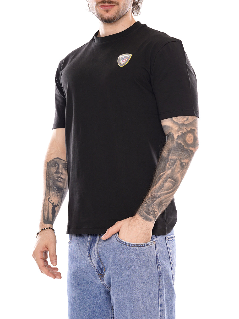 BLAUER T-shirt Uomo - Nero modello 26SBLUH02284