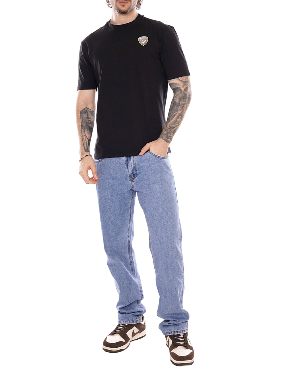 BLAUER T-shirt Uomo - Nero modello 26SBLUH02284