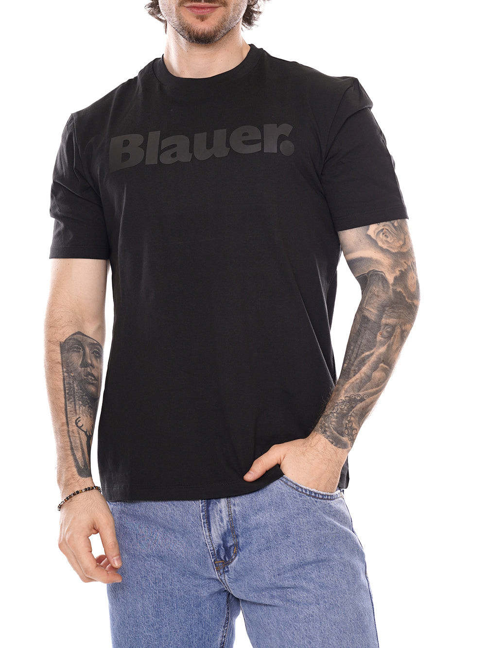 BLAUER T-shirt Uomo - Nero modello 26SBLUH02287