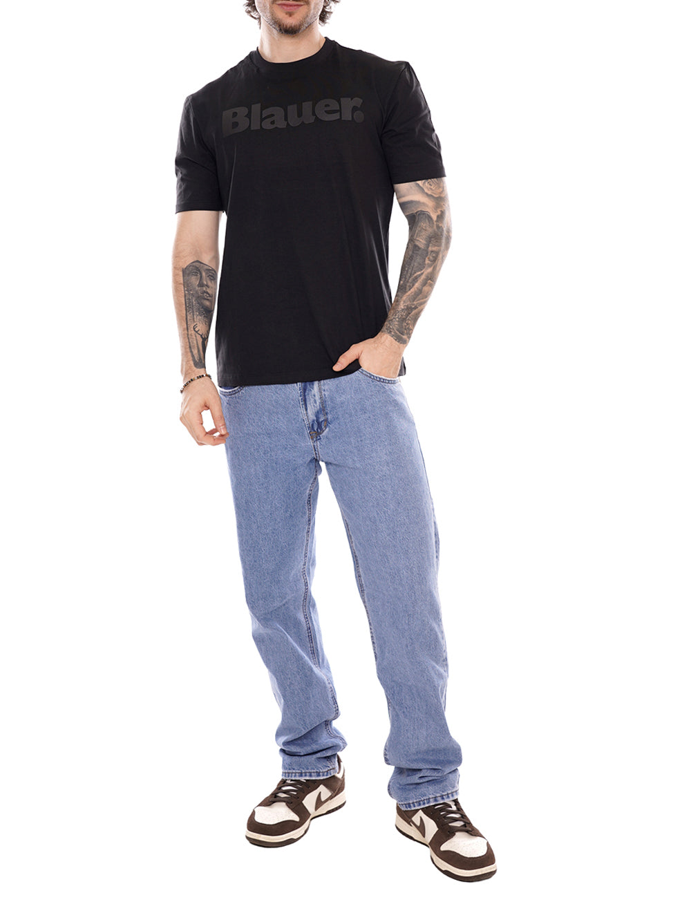 BLAUER T-shirt Uomo - Nero modello 26SBLUH02287