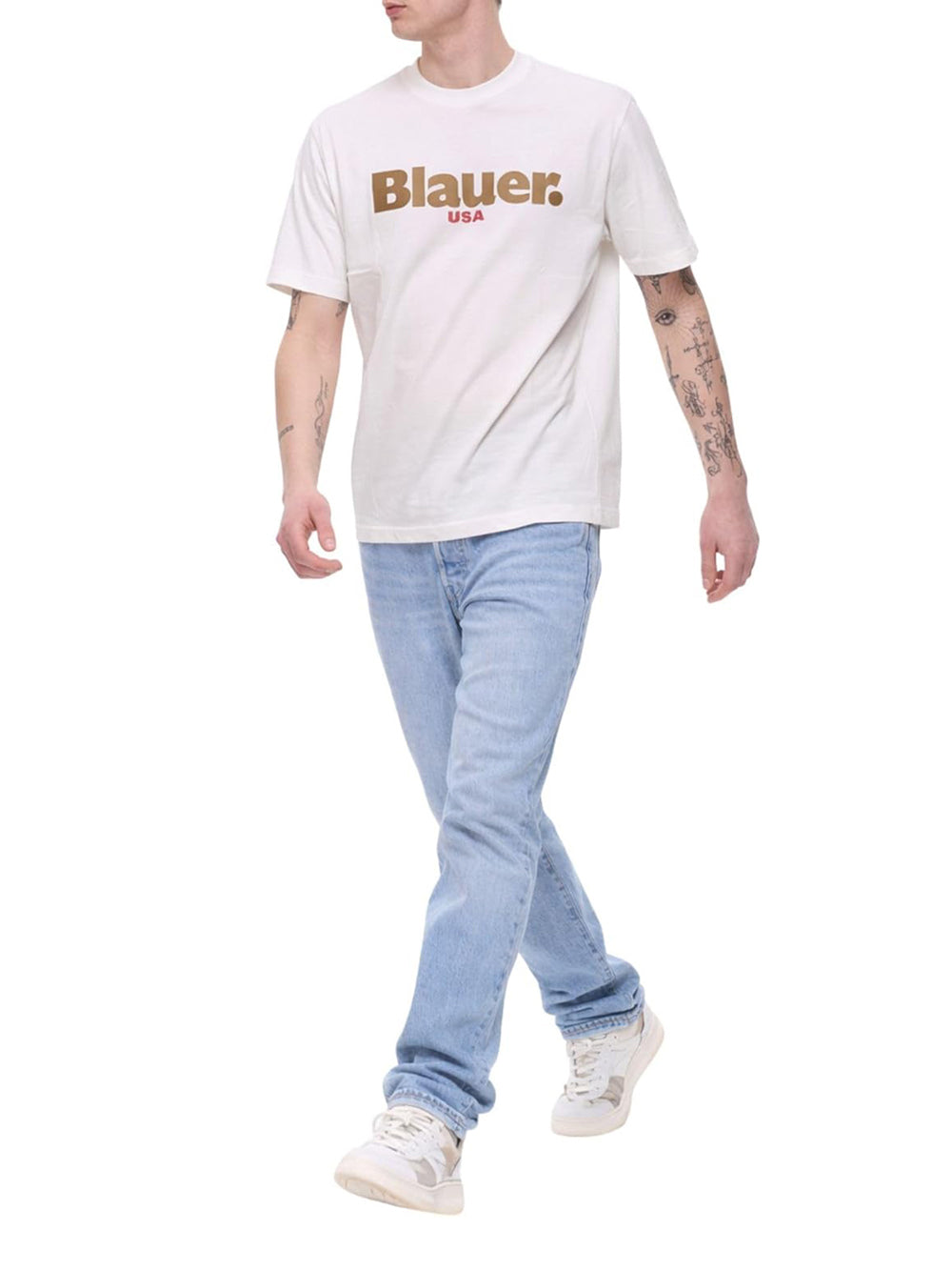 BLAUER T-shirt Uomo - Bianco modello 26SBLUH02299