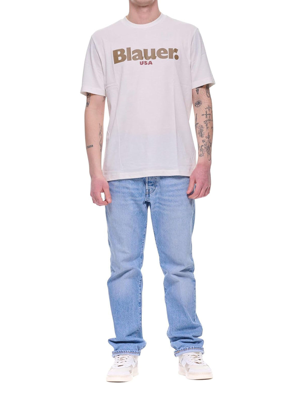 BLAUER T-shirt Uomo - Bianco modello 26SBLUH02299