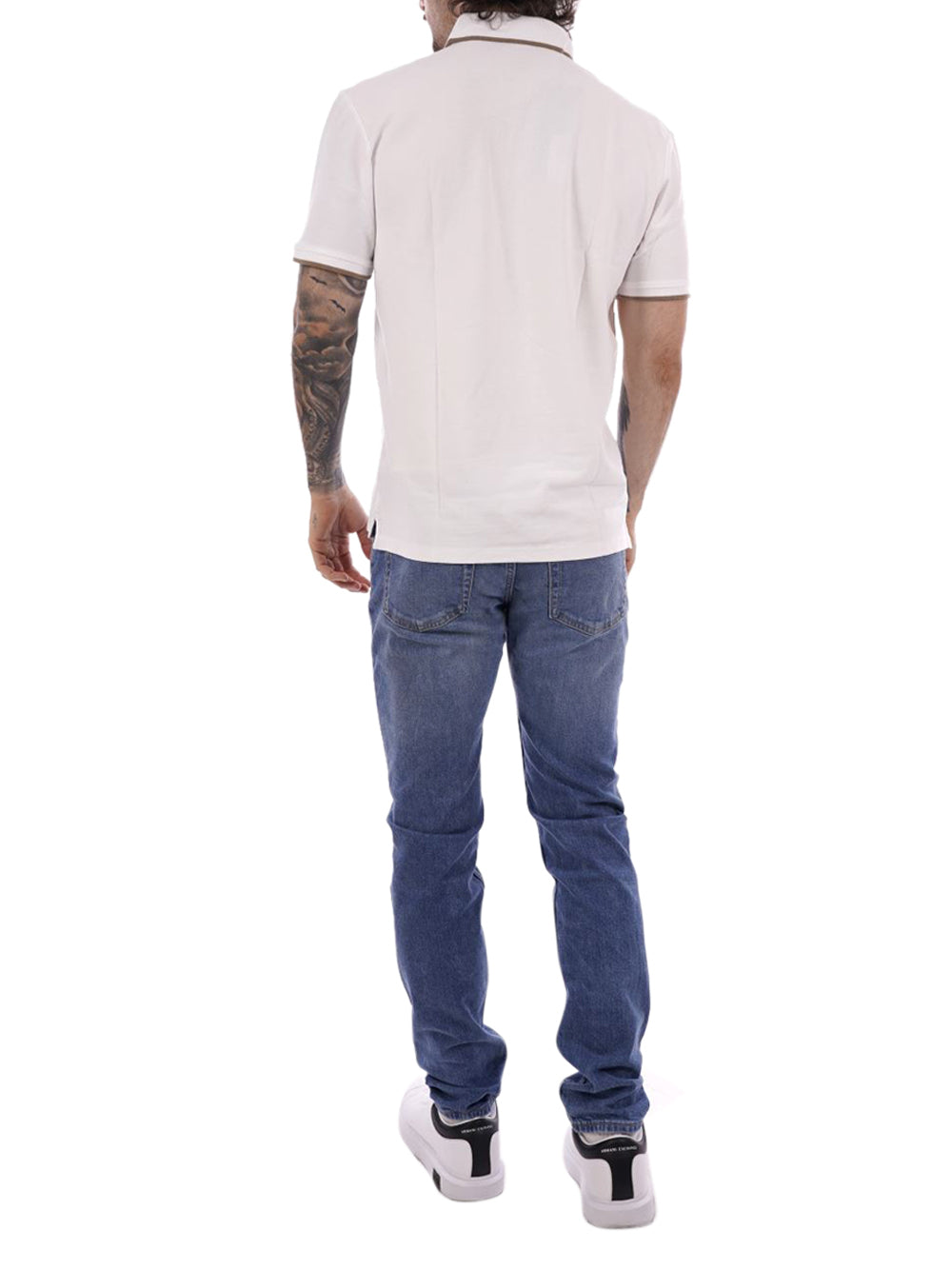 BLAUER Polo Uomo - Bianco modello 26SBLUT02288