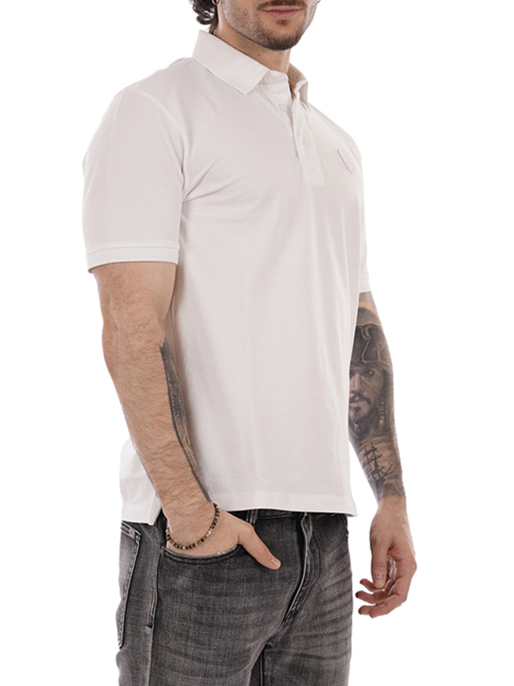 BLAUER Polo Uomo - Bianco modello 26SBLUT02298