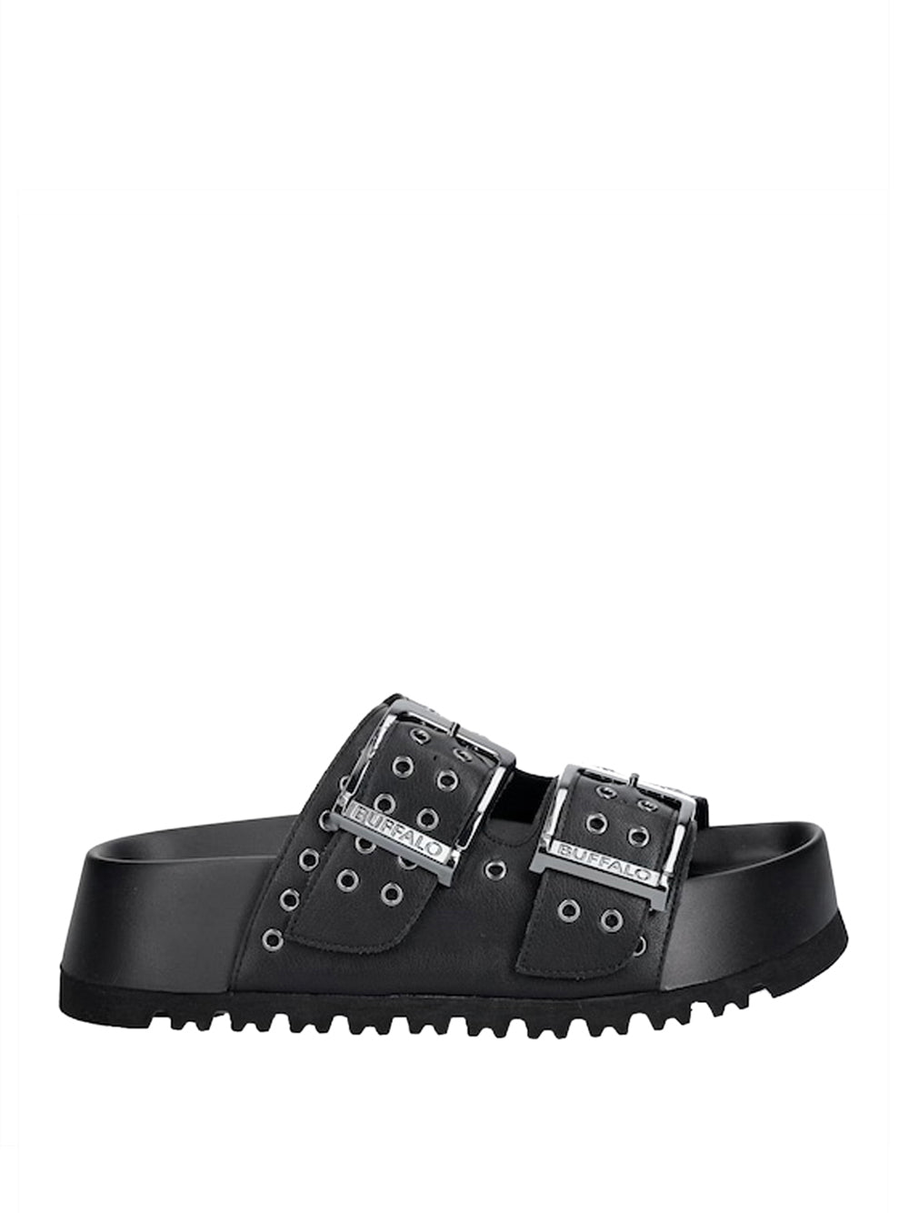 BUFFALO Sandali con borchie Donna - Nero modello 1602316