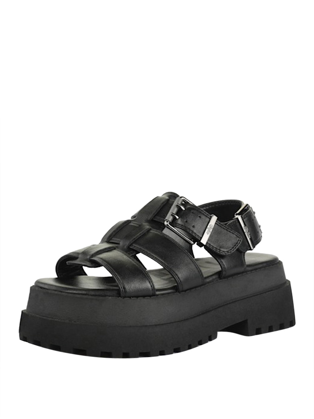 BUFFALO Sandali platform Donna - Nero modello 1602334