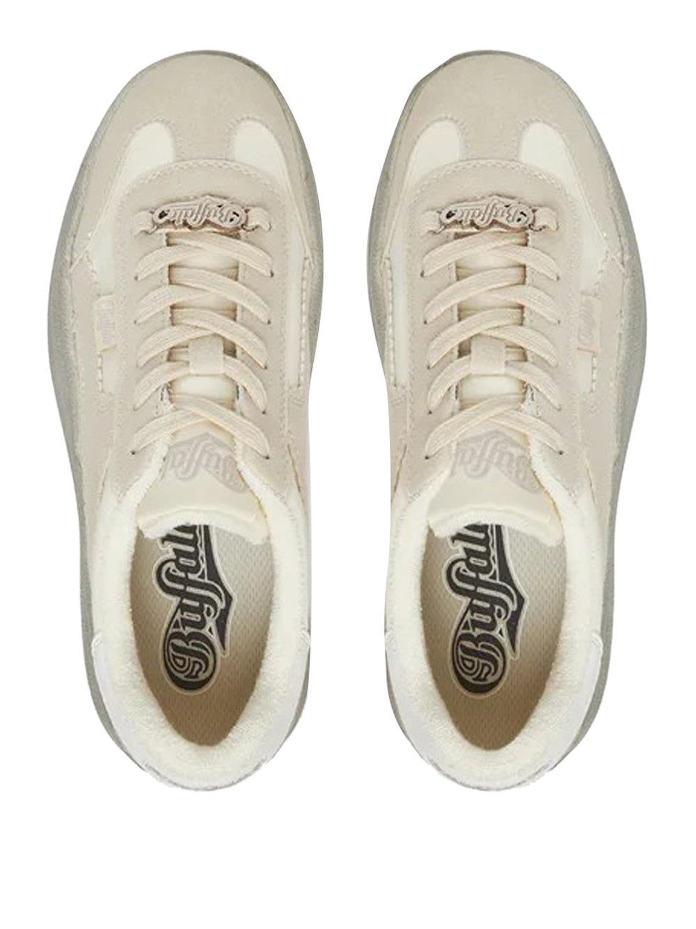 BUFFALO Sneakers platform Donna - Beige modello 1636441