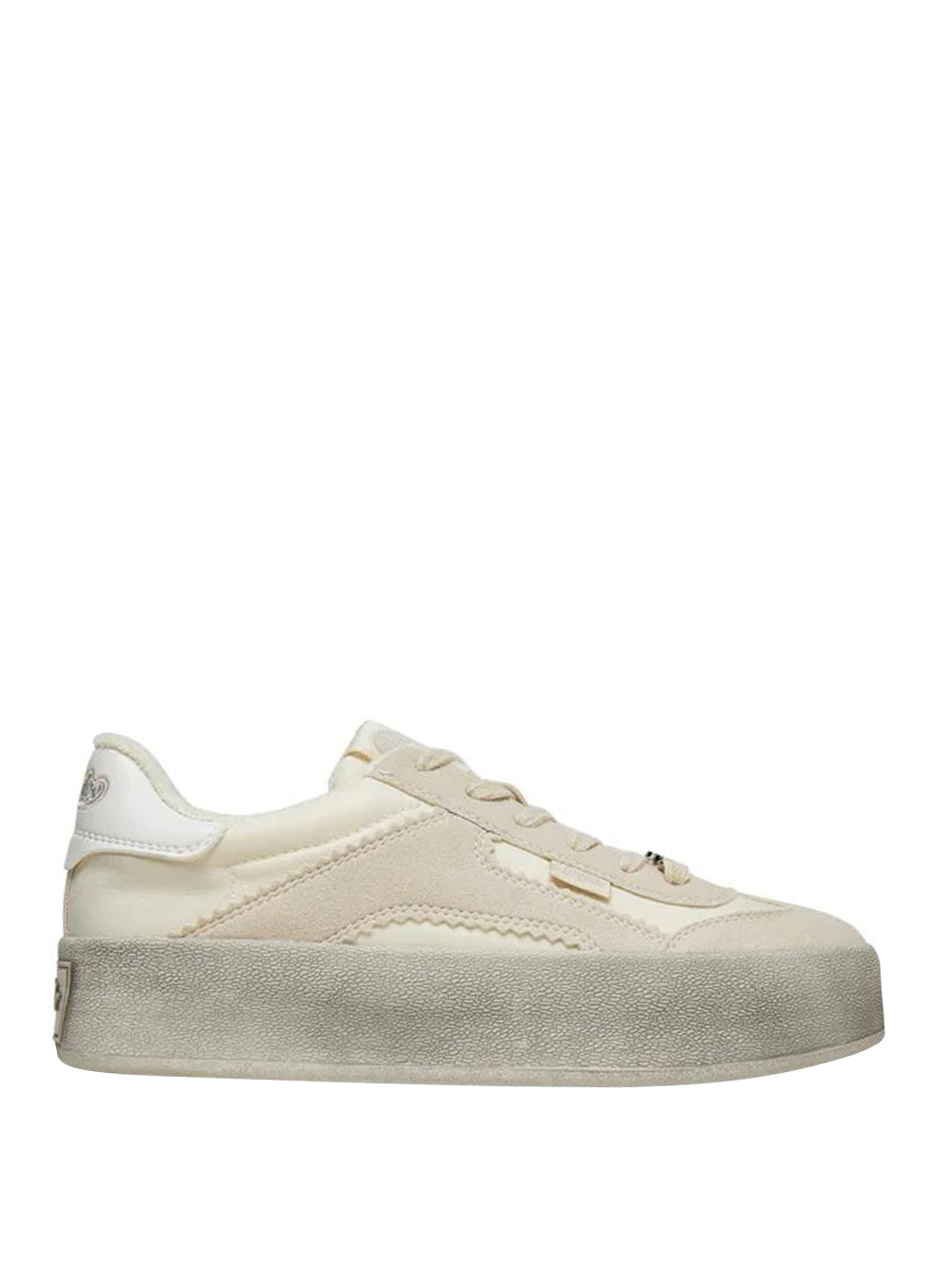 BUFFALO Sneakers platform Donna - Beige modello 1636441