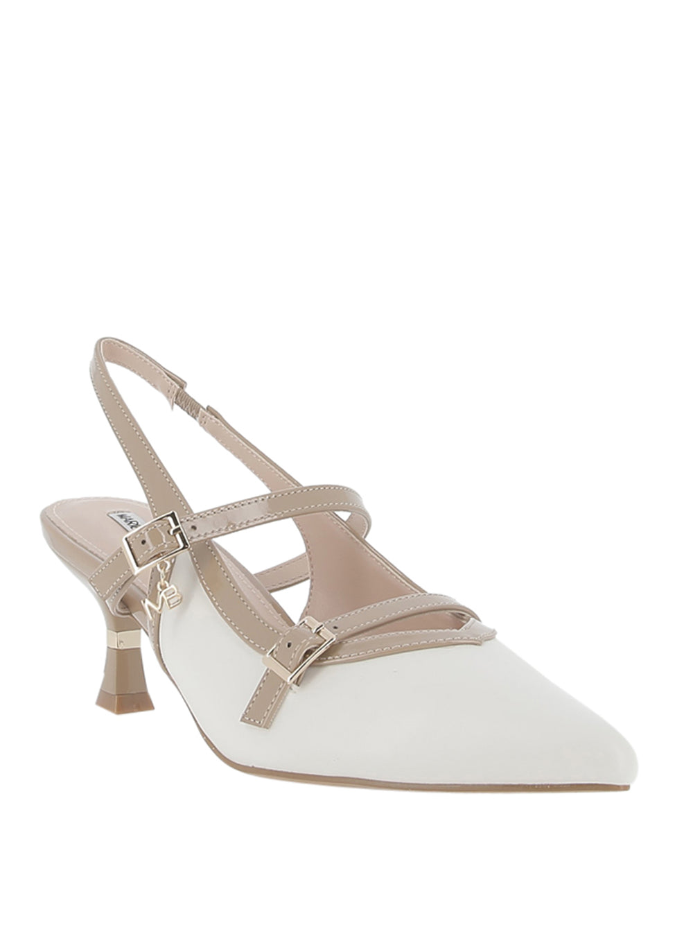 BURANI Decollete sling back Donna - Bianco modello 51852