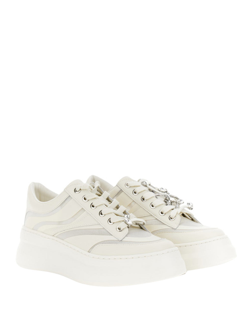 CAFE'NOIR Sneakers platform Donna - Bianco modello C1DS9037