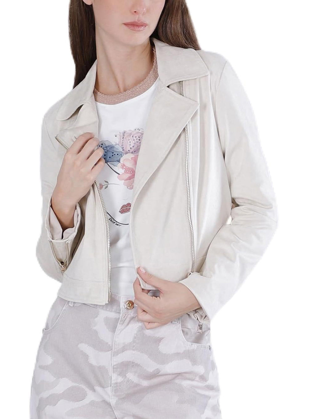 CAFE'NOIR Giubbino Donna - Beige modello C7JG0044