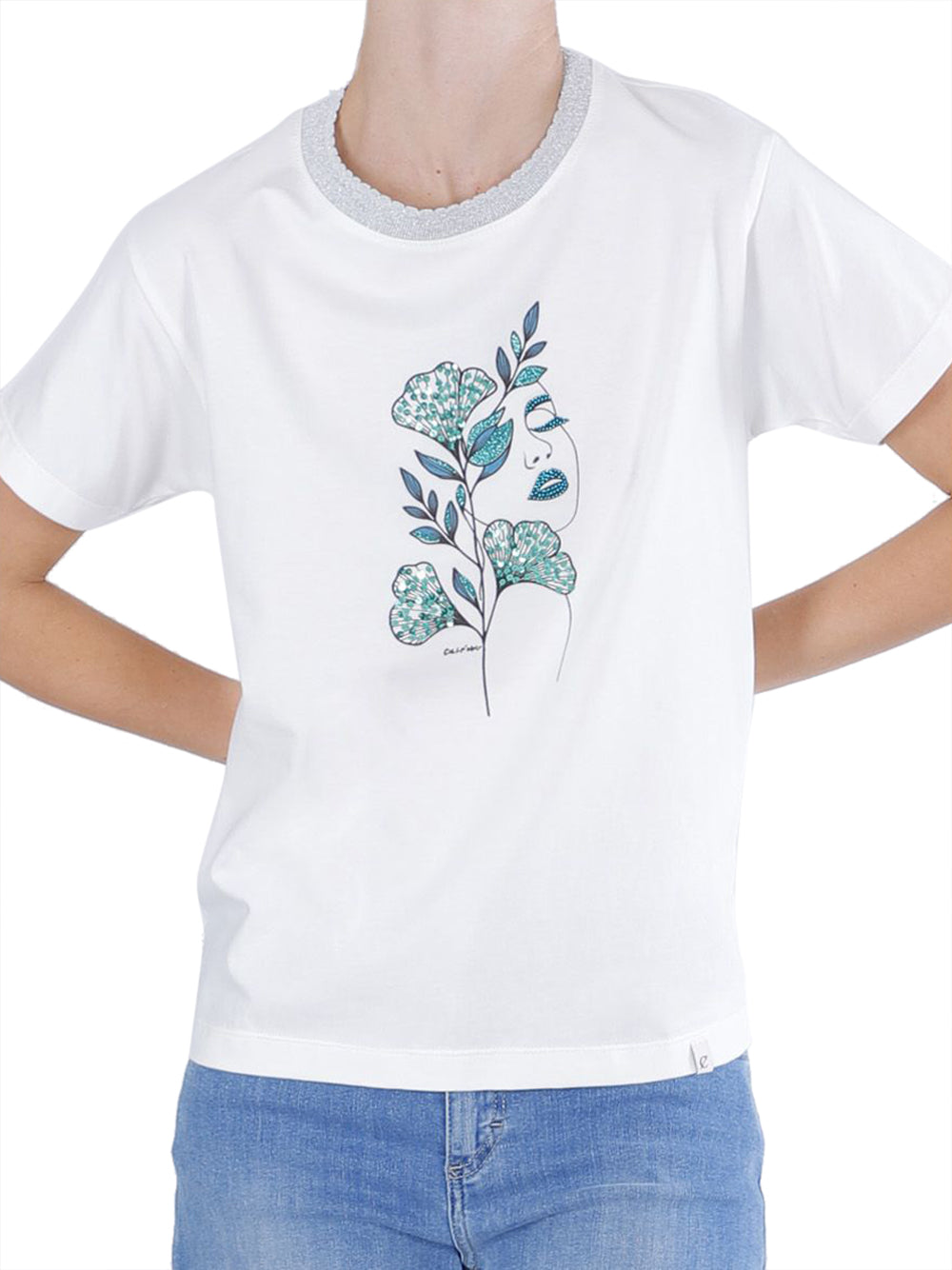 CAFE'NOIR T-shirt Donna - Bianco modello C7JT0286