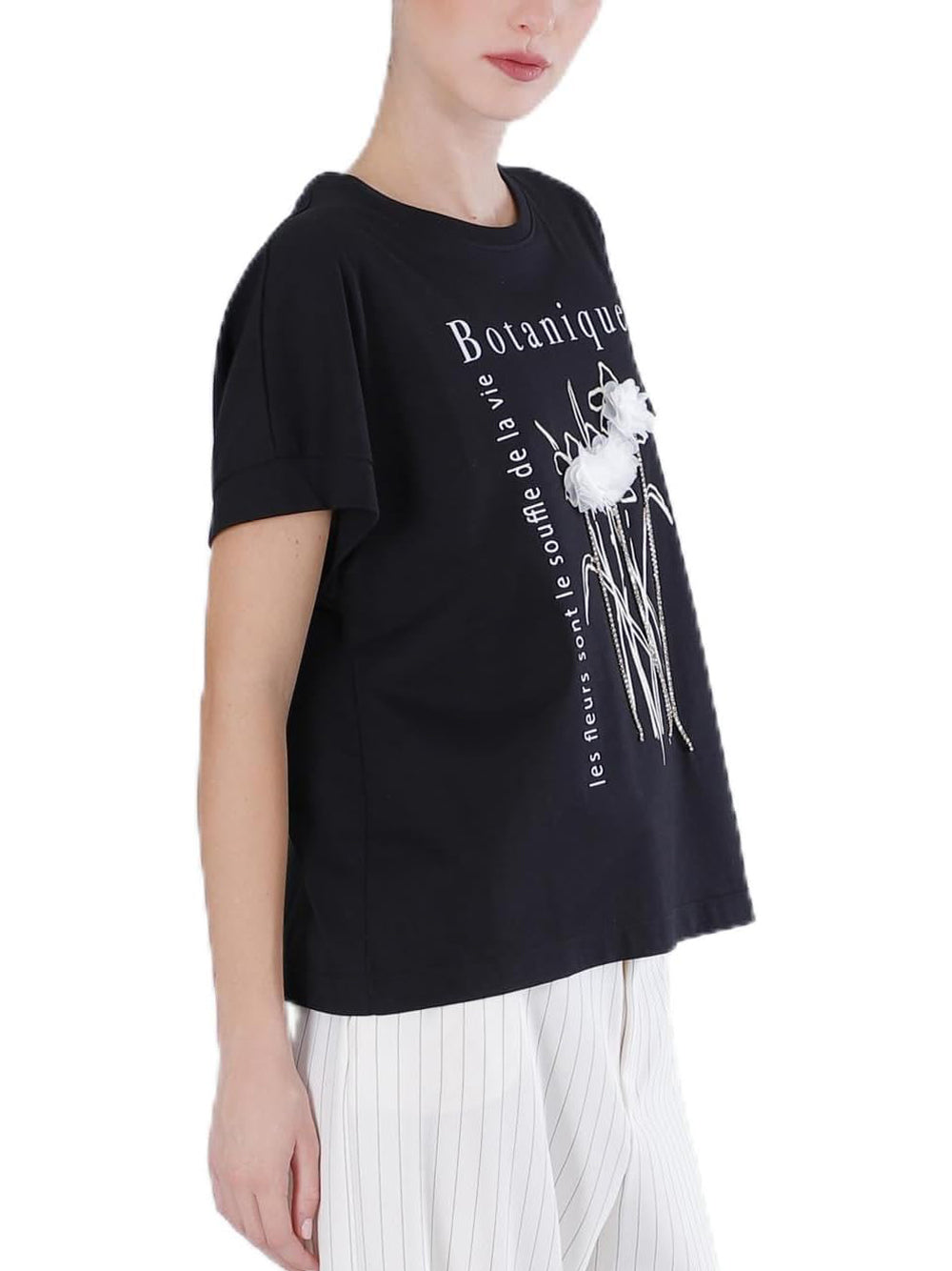 CAFE'NOIR T-shirt Donna - Nero modello C7JT0292