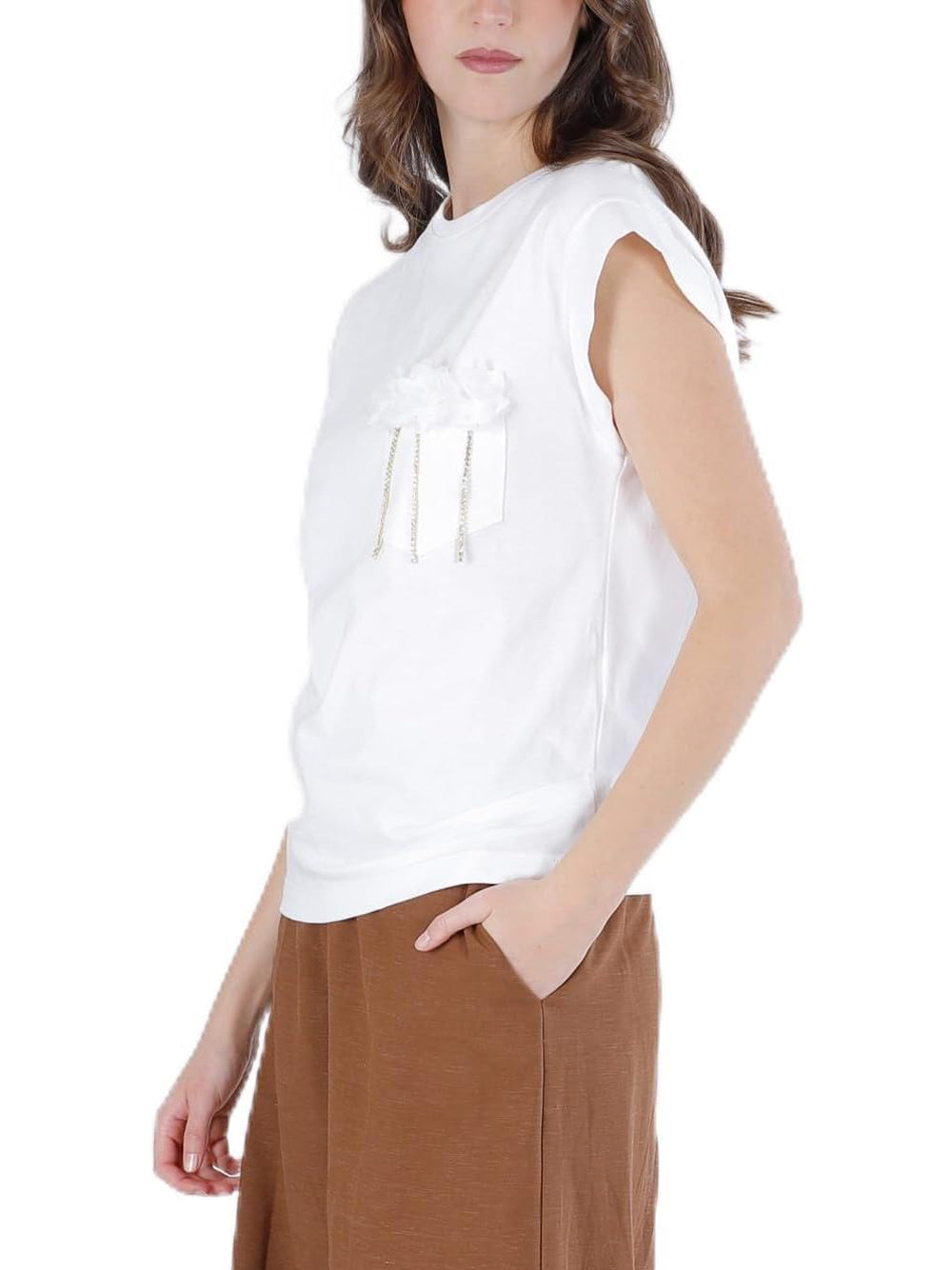 CAFE'NOIR T-shirt Donna - Bianco modello C7JT0293