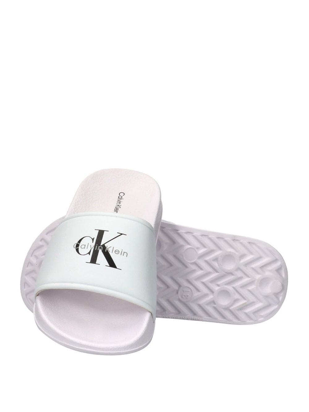 CALVIN KLEIN KID Ciabatte slippers Donna - Bianco modello V3X0-83333-1172100-
