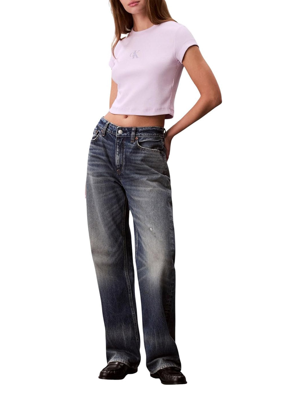 CALVIN KLEIN T-shirt Donna - Lilla modello LV047AB8023OQ