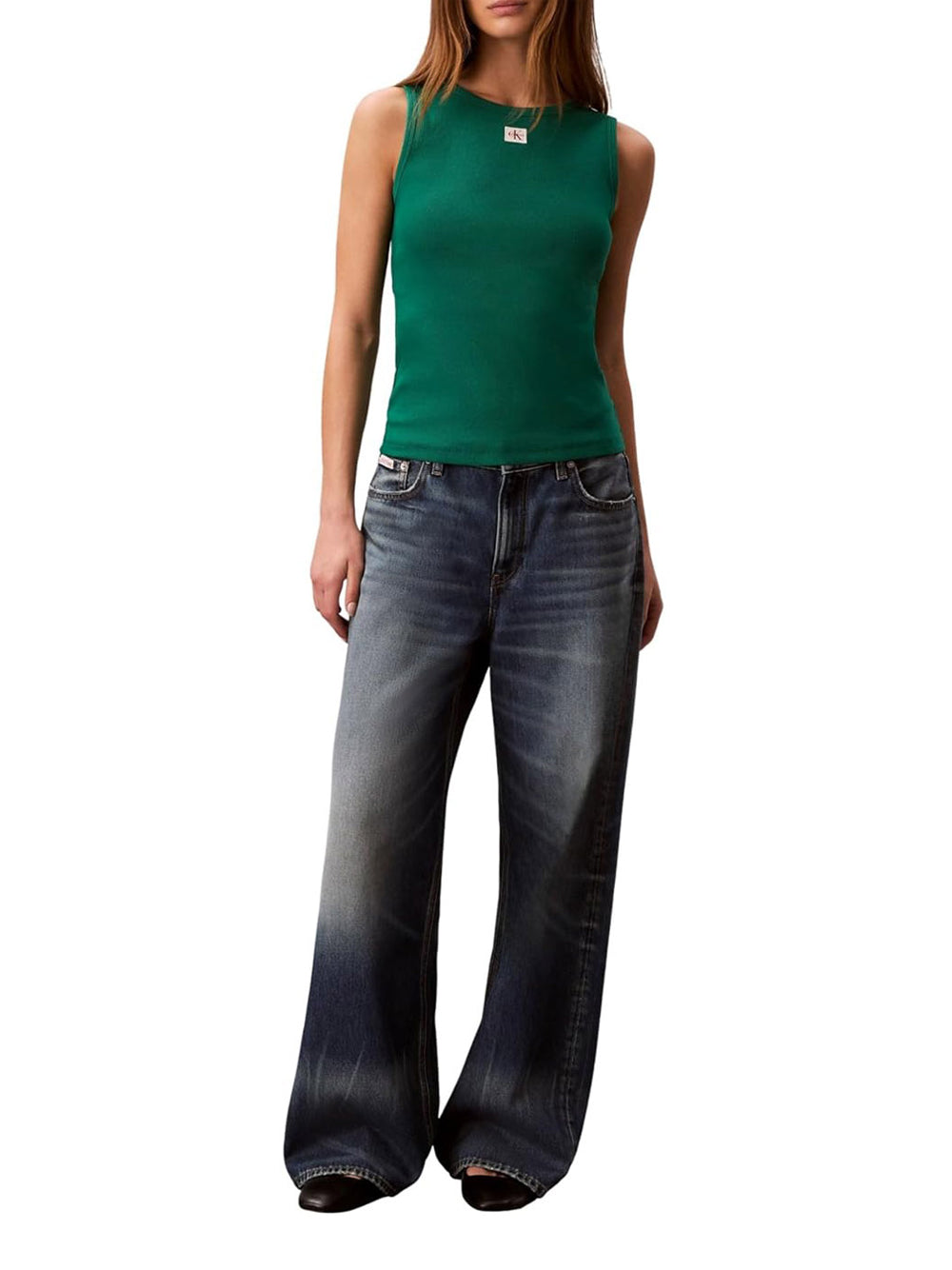 CALVIN KLEIN Canotta Donna - Verde modello LV047F246GL4G