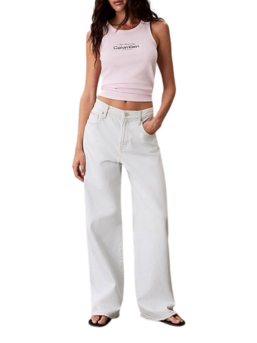 CALVIN KLEIN Canotta Donna - Cradle Pink modello LV047F816G8Z6