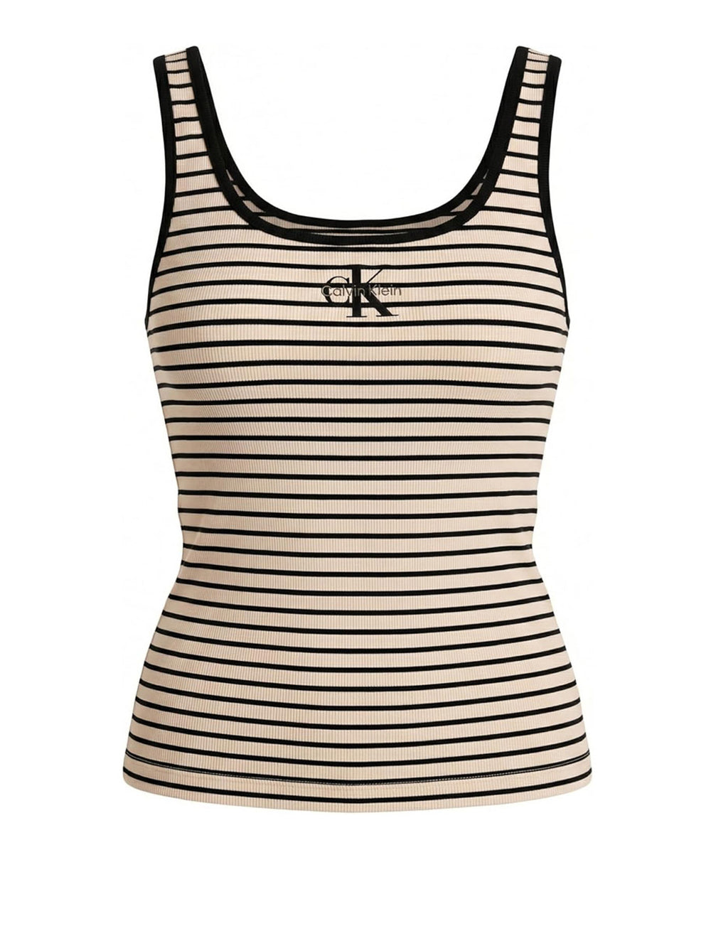 CALVIN KLEIN Canotta Donna - Nero/beige modello LV047F832GXDY