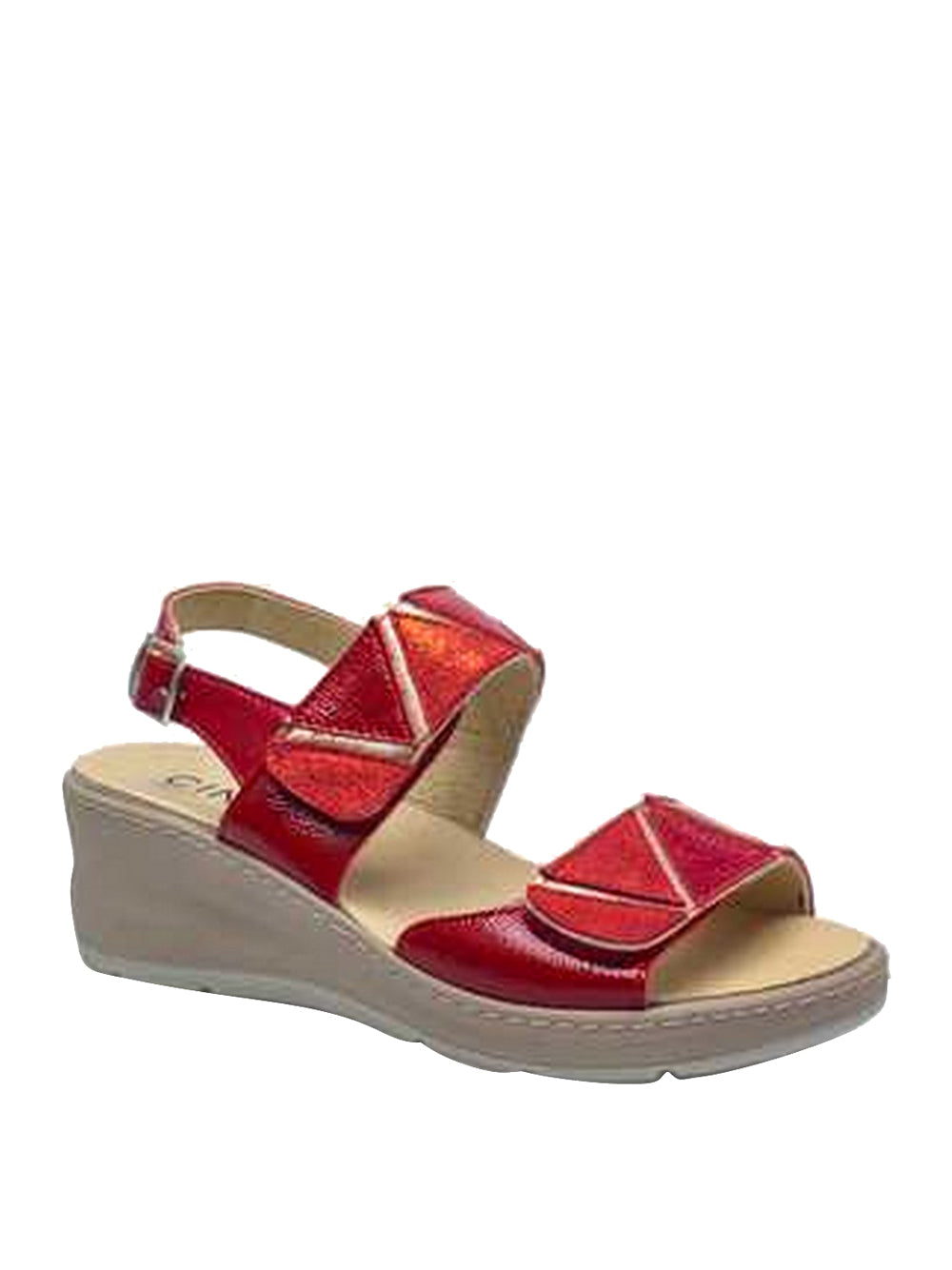 CINZIA SOFT Sandali con zeppa Donna - Rosso modello IMA77001C