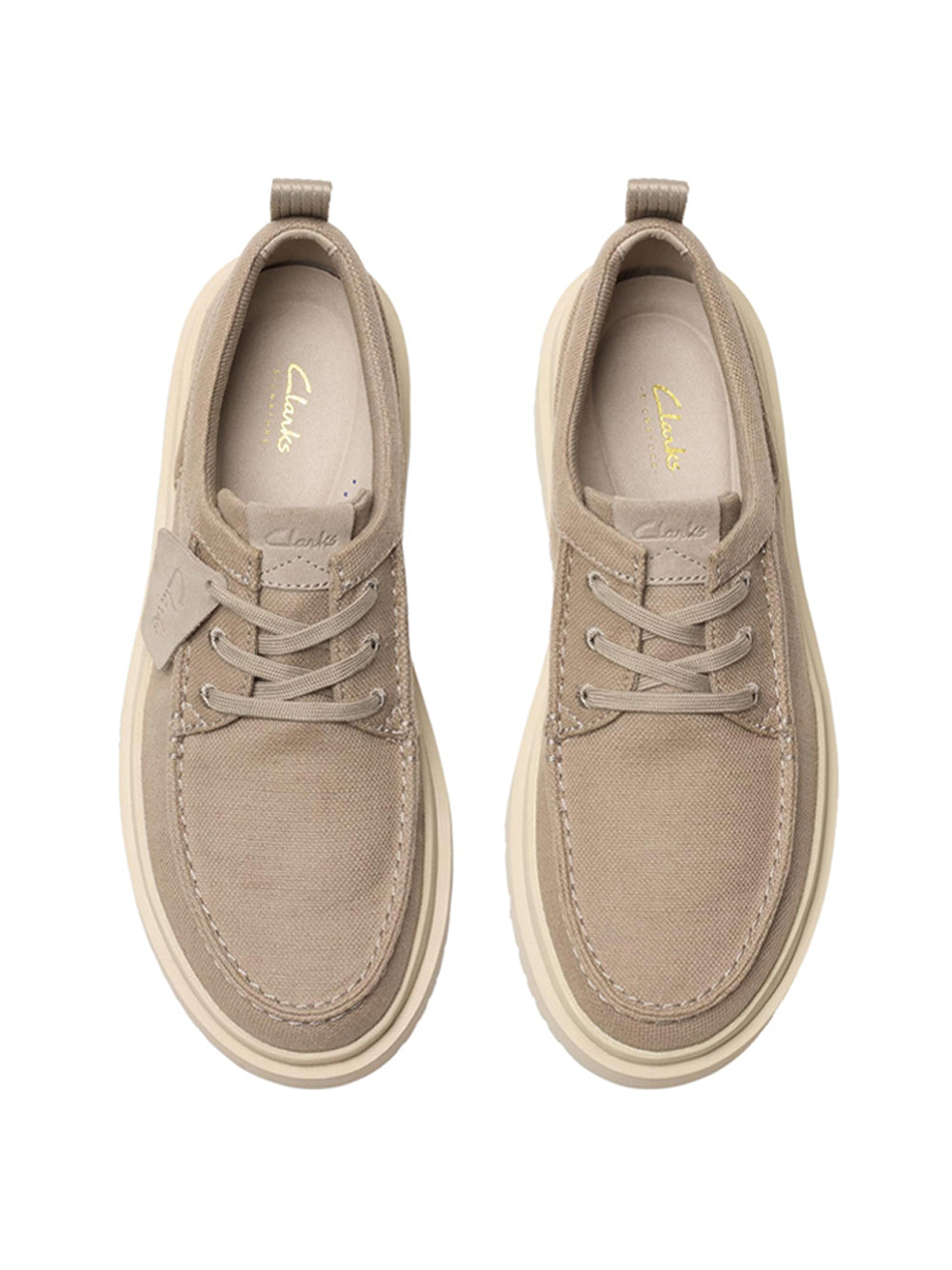 CLARKS Scarpe Stringate Moc toe Uomo - Beige modello 26180867