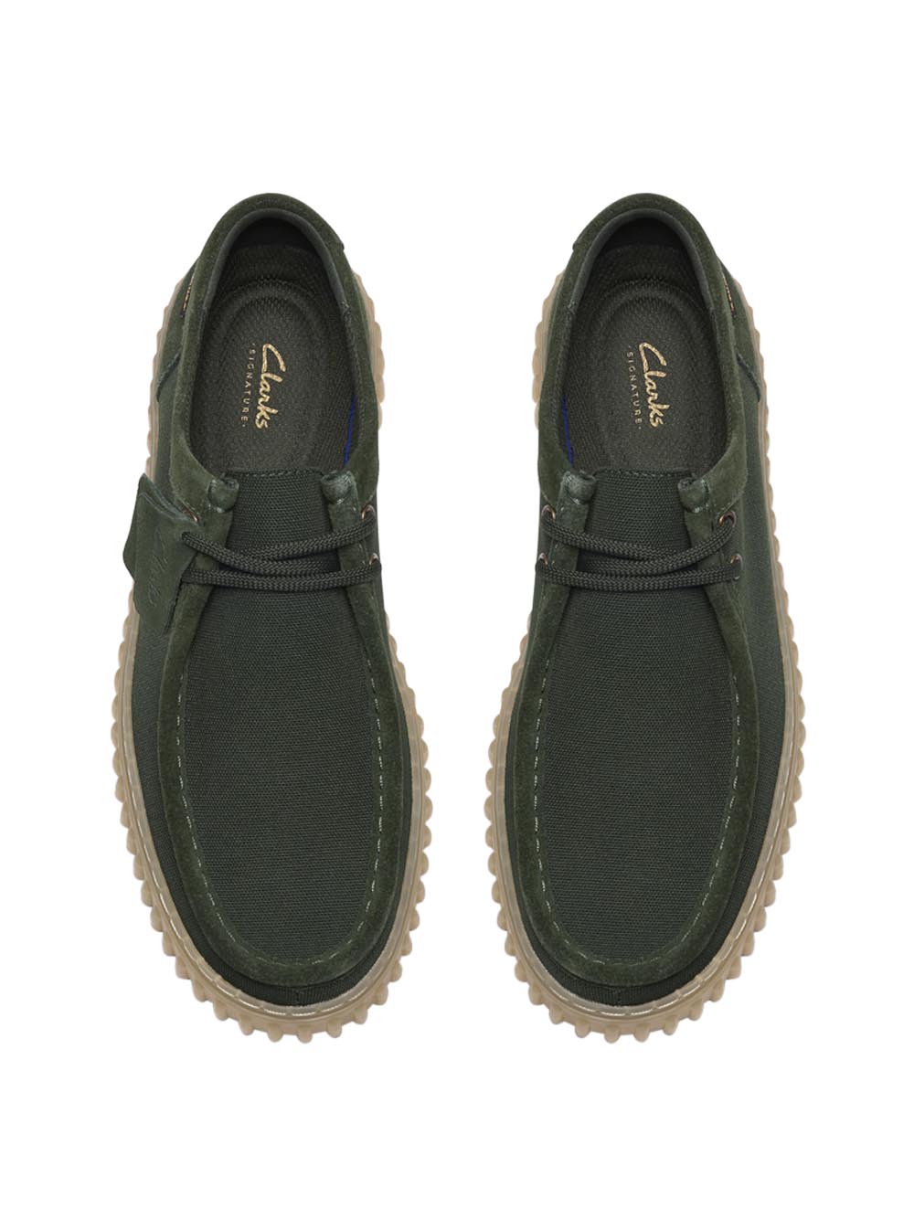 CLARKS Scarpe Stringate Moc toe Uomo - Verde modello 26186160