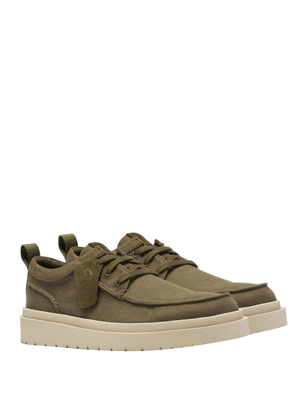 CLARKS Scarpe Stringate Moc toe Uomo - Verde modello 26186615